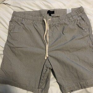 Banana Republic Drawstring Vertical Stripe Shorts - XL